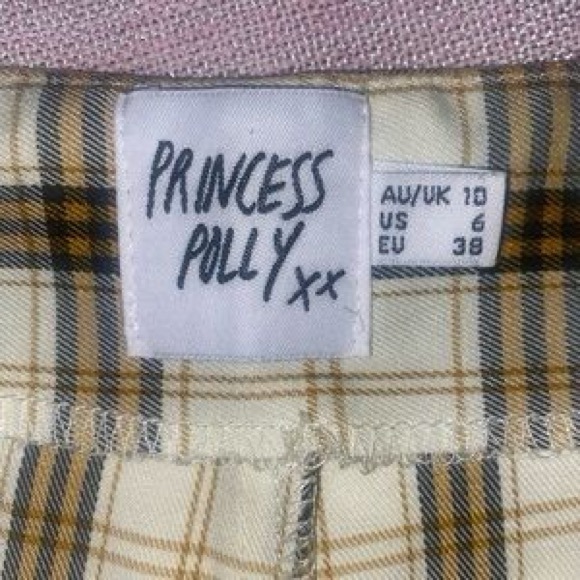Princess Polly Wide Leg Yellow Check Euros
Pants, sz 6 - Picture 10 of 14